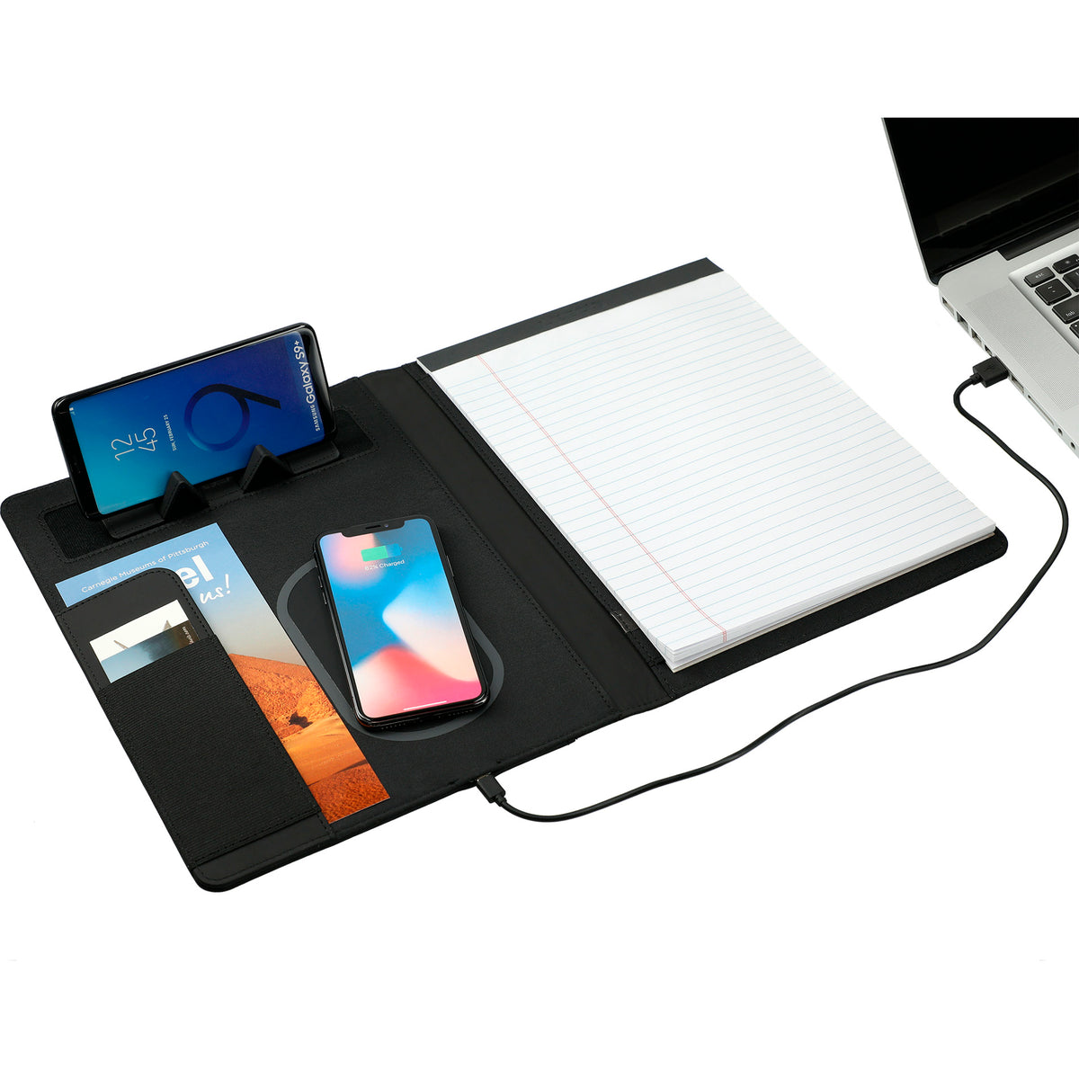 10&quot; x 12.5&quot; Vienna Wireless Charging Writing Pad with FSC® Mix Paper