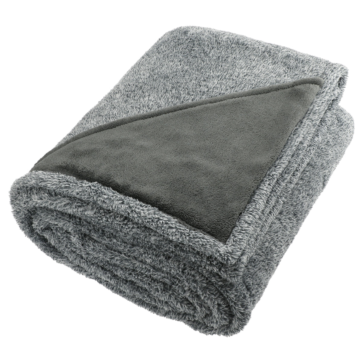 Heathered Fuzzy Fleece Blanket